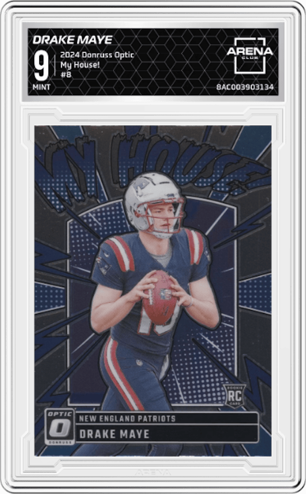 2024 Donruss Optic My House! #8 Drake Maye Arena Club 9
