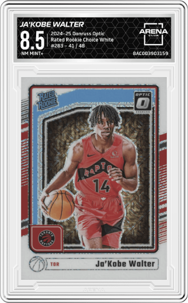 2024-25 Donruss Optic #283 Ja'Kobe Walter Arena Club 8.5