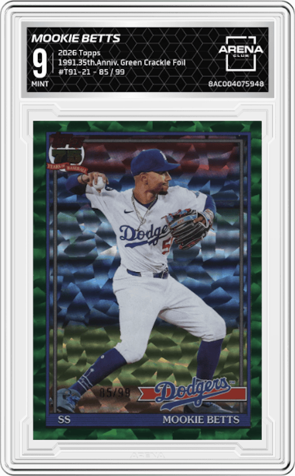 2026 Topps #T91-21 Mookie Betts Arena Club 9