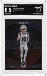 2025 Panini Mosaic Touchdown Masters #9 Drake Maye Arena Club 8.5