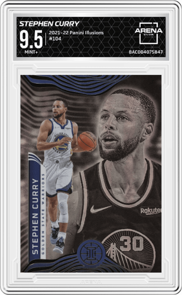 2021-22 Panini Illusions #104 Stephen Curry Arena Club 9.5