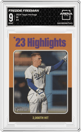 2024 Topps Heritage SP #2 Freddie Freeman Arena Club 9