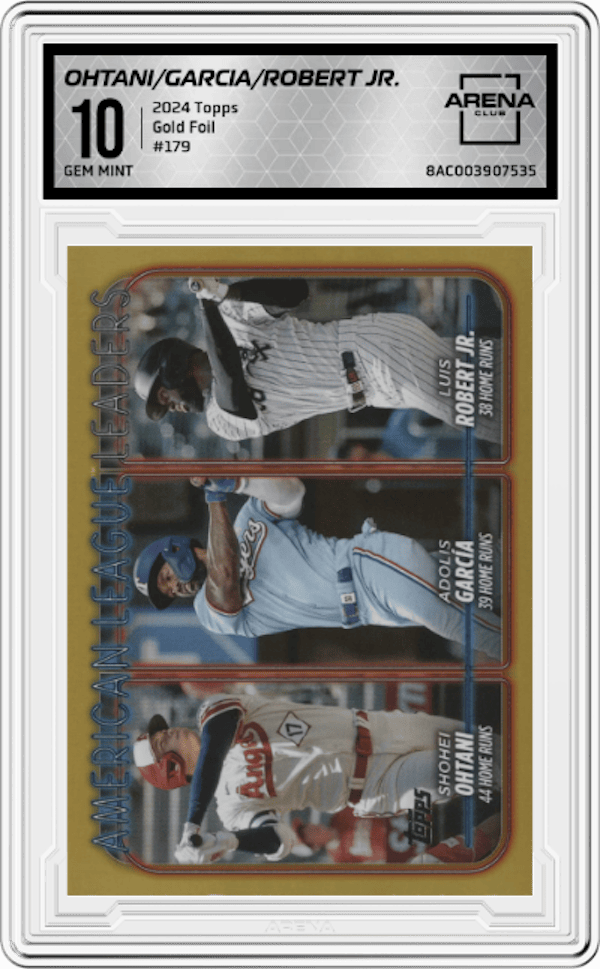 2024 Topps #179 Shohei Ohtani/Adolis Garcia/Luis Robert Jr. Arena Club 10