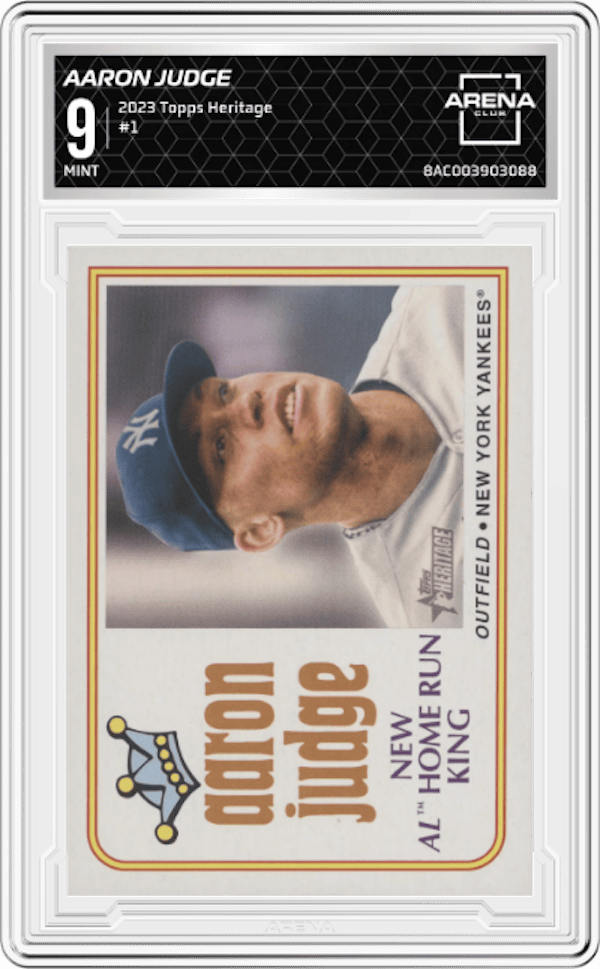 2023 Topps Heritage #1 Aaron Judge Arena Club 9
