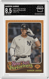 2024 Topps Heritage New Age Performers #NAP-15 Aaron Judge Arena Club 8.5