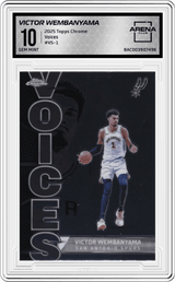 2025-26 Topps Chrome Voices #VS-1 Victor Wembanyama Arena Club 10