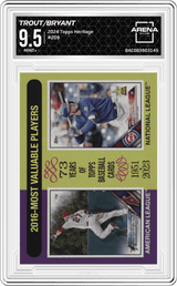 2024 Topps Heritage #209 Mike Trout/Kris Bryant Arena Club 9.5