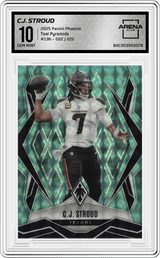 2025 Panini Phoenix Teal Pyramids / 225 #136 C.J. Stroud Arena Club 10