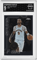 2025-26 Topps Chrome #228 Stephon Castle Arena Club 9