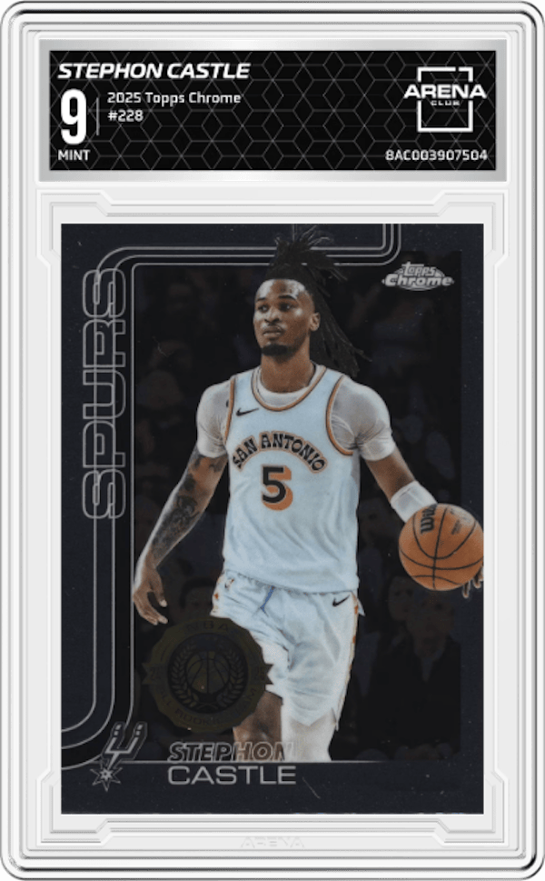 2025-26 Topps Chrome #228 Stephon Castle Arena Club 9