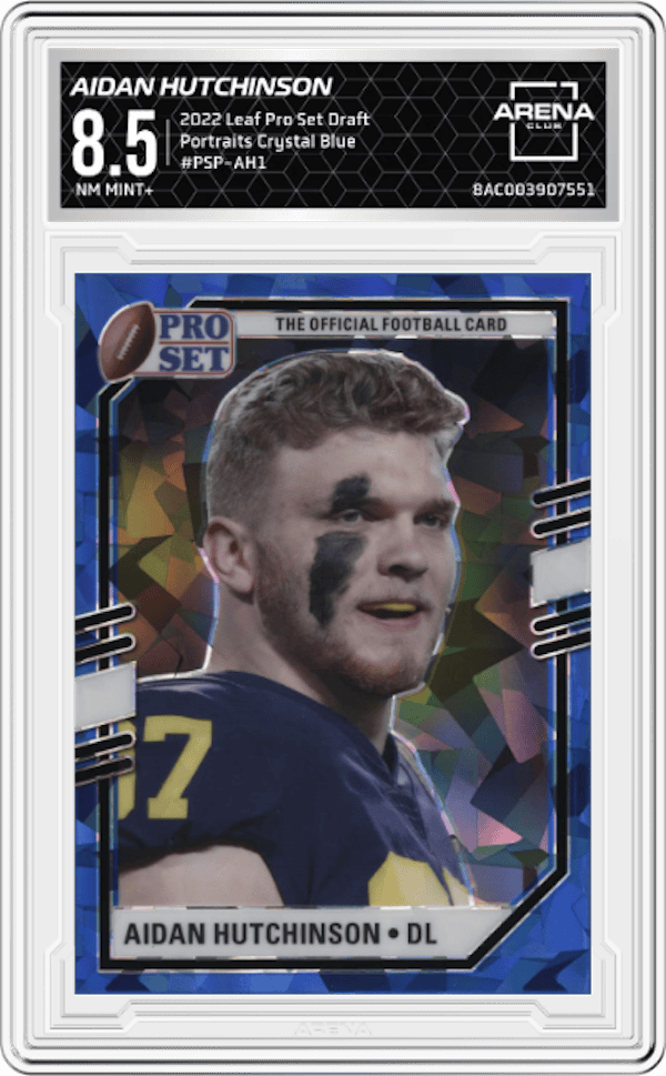 2022 Leaf Pro Set Draft #PSP-AH1 Aidan Hutchinson Arena Club 8.5