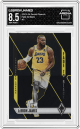2023-24 Panini Phoenix Fade to Black #3 Lebron James Arena Club 8.5