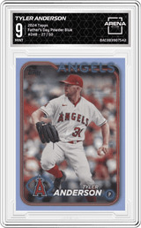 2024 Topps Father's Day Powder Blue / 50 #248 Tyler Anderson Arena Club 9