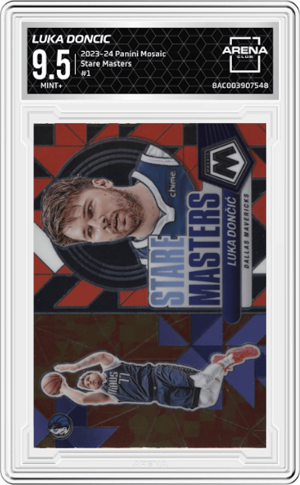 2023-24 Panini Mosaic Stare Masters #1 Luka Doncic Arena Club 9.5