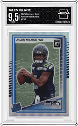2025 Donruss Optic Rated Rookie Holo #253 Jalen Milroe Arena Club 9.5