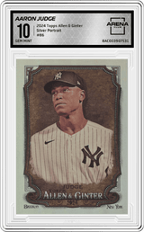 2024 Topps Allen & Ginter Silver Portrait #86 Aaron Judge Arena Club 10