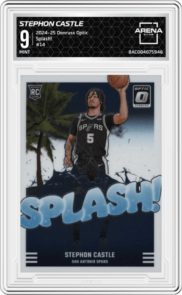 2024-25 Donruss Optic Splash! #14 Stephon Castle Arena Club 9