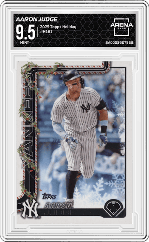 2025 Topps Holiday #H161 Aaron Judge Arena Club 9.5