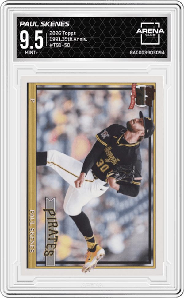 2026 Topps 1991.35th.Anniv. #T91-50 Paul Skenes Arena Club 9.5