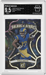 2025 Panini Donruss Galaxy of Stars #10 Puka Nacua Arena Club 9.5
