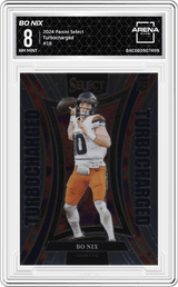 2024 Panini Select Turbocharged #16 Bo Nix Arena Club 8