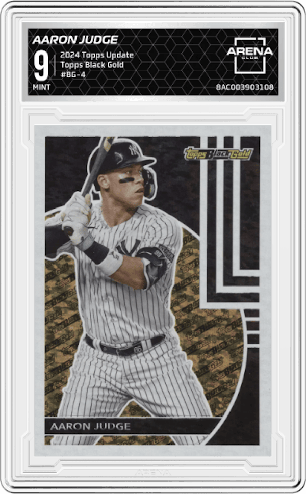 2024 Topps Update Topps Black Gold #BG-4 Aaron Judge Arena Club 9