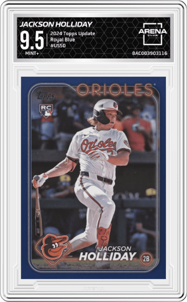 2024 Topps Update Royal Blue #US50 Jackson Holliday Arena Club 9.5