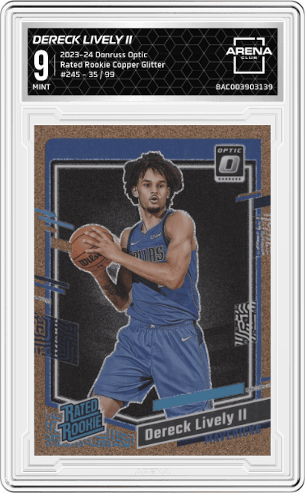 2023-24 Donruss Optic #245 Dereck Lively Ii Arena Club 9