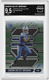 2024 Panini Donruss Elite The Elite Green #5 Amon-Ra St. Brown Arena Club 9.5