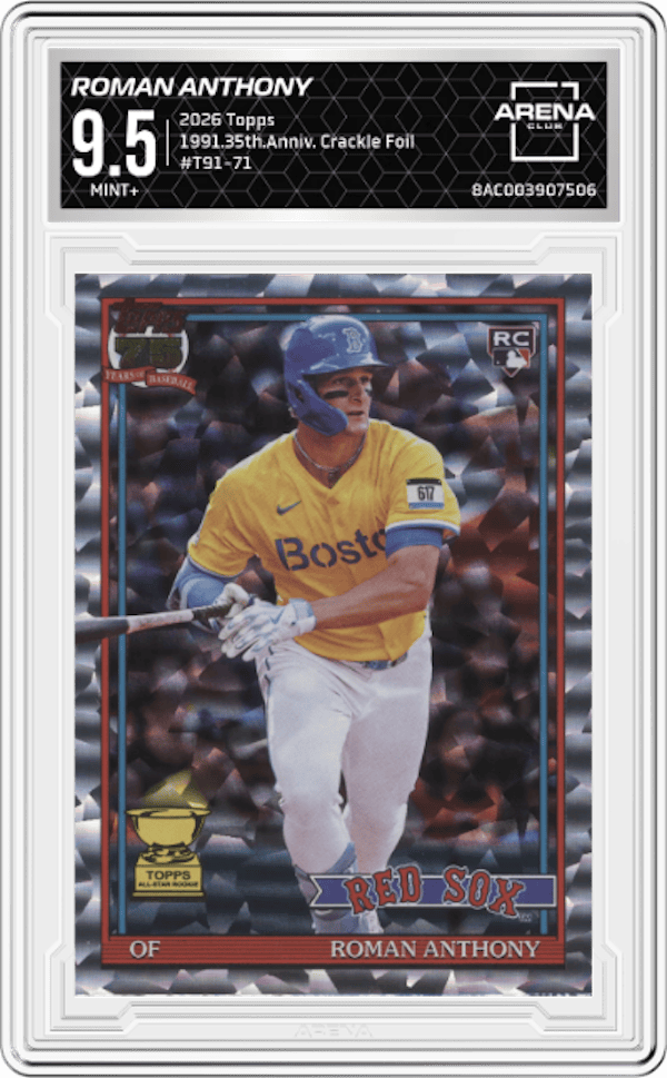 2026 Topps 1991.35th.Anniv. Crackle Foil #T91-71 Roman Anthony Arena Club 9.5
