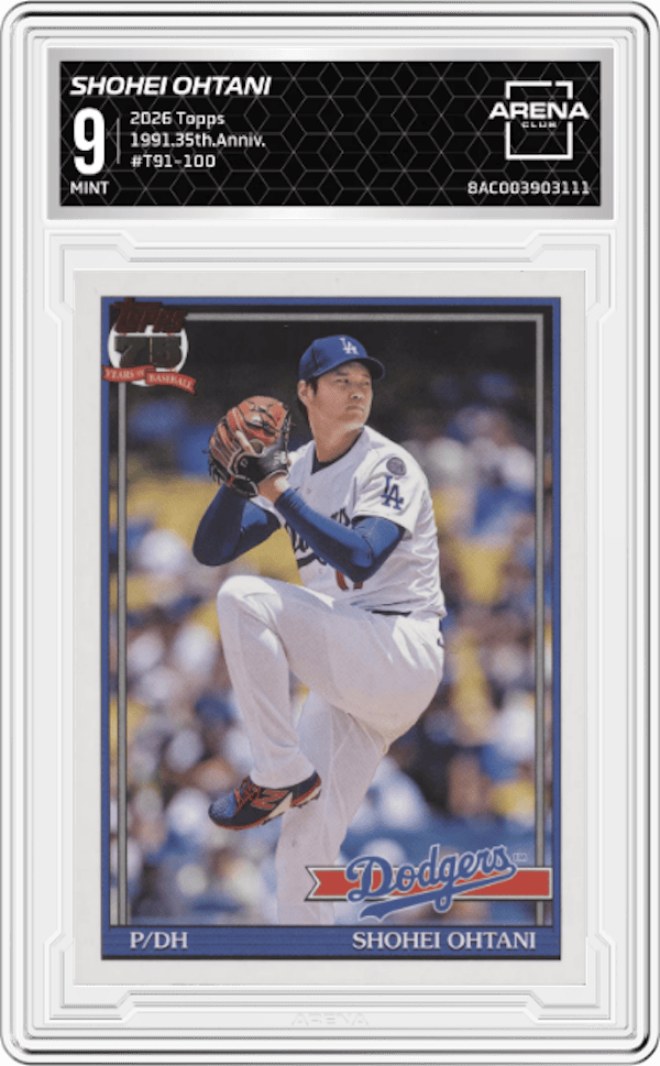 2026 Topps 1991.35th.Anniv. #T91-100 Shohei Ohtani Arena Club 9