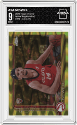 2025-26 Topps Chrome Yellow RayWave Refractor / 275 #273 Asa Newell Arena Club 9