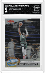 2023-24 Panini Hoops Premium Stock #2 Giannis Antetokounmpo Arena Club 9