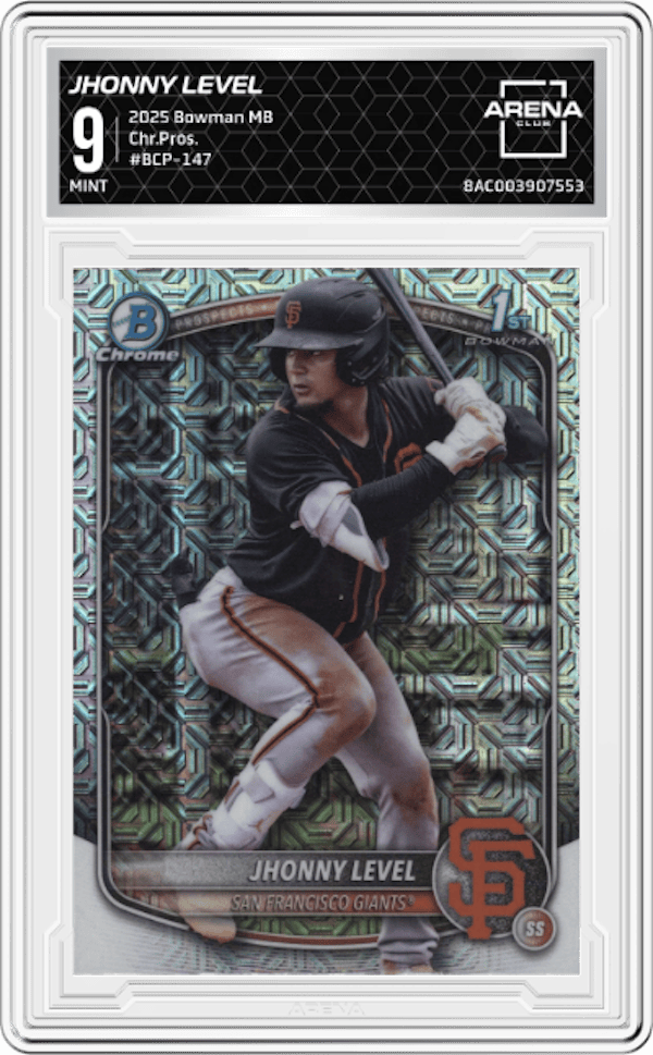 2025 Bowman Mega Box Chr.Pros. #BCP-147 Jhonny Level Arena Club 9