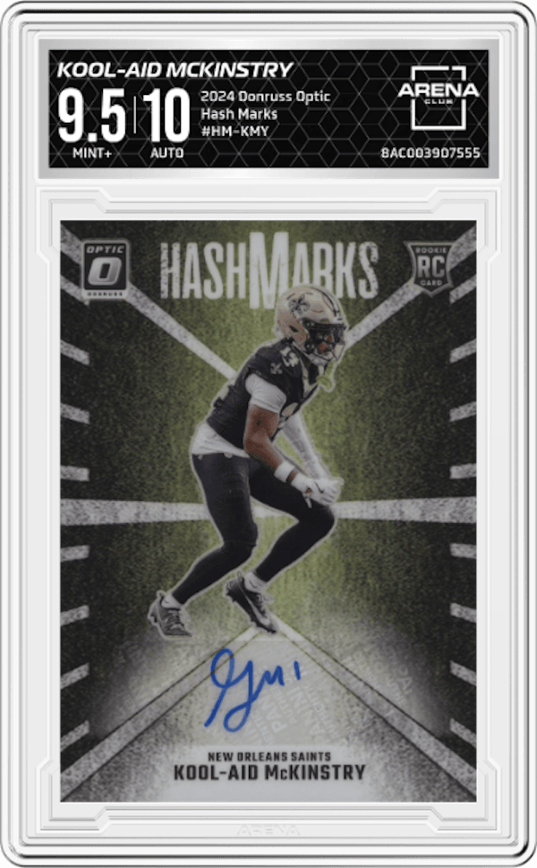 2024 Donruss Optic Hash Marks #HM-KMY Kool-Aid Mckinstry Arena Club 9.5