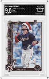 2025 Topps Holiday Var. #H46 Dylan Crews Arena Club 9.5