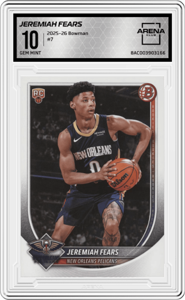 2025-26 Bowman #7 Jeremiah Fears Arena Club 10