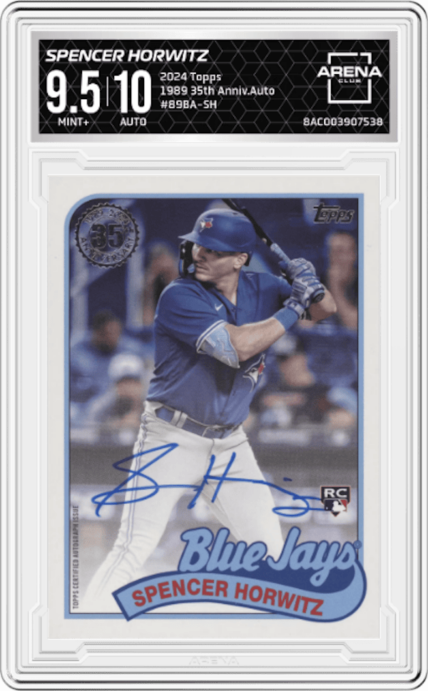 2024 Topps 1989 35th Anniv.Auto #89BA-SH Spencer Horwitz Arena Club 9.5