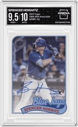 2024 Topps 1989 35th Anniv.Auto #89BA-SH Spencer Horwitz Arena Club 9.5