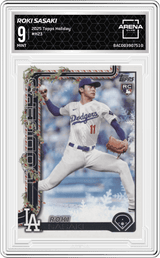 2025 Topps Holiday #H23 Roki Sasaki Arena Club 9