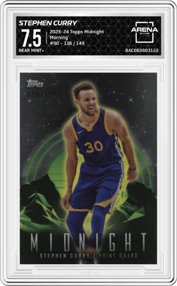 2023-24 Topps Midnight Morning / 149 #90 Stephen Curry Arena Club 7.5