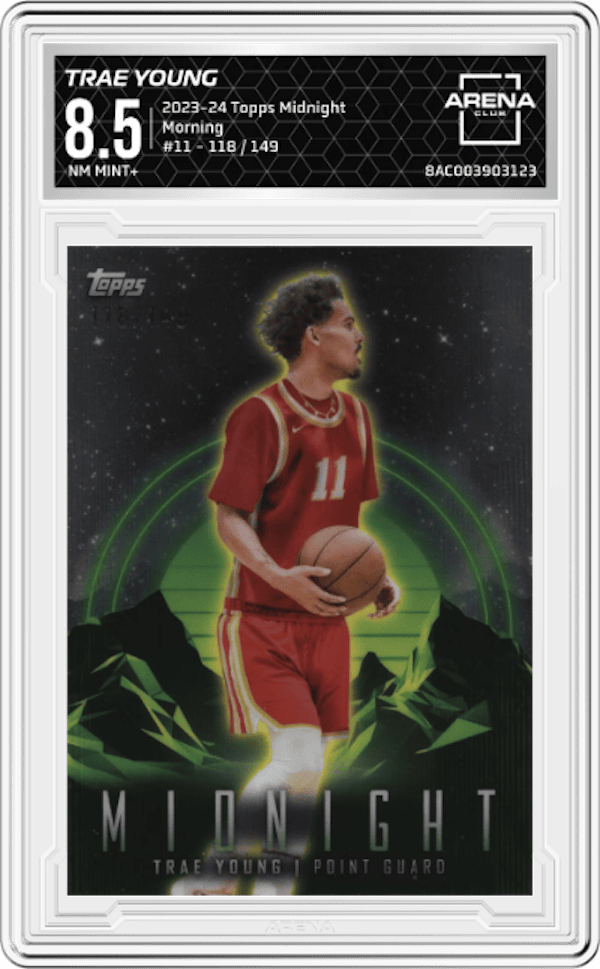 2023-24 Topps Midnight Morning / 149 #11 Trae Young Arena Club 8.5
