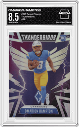 2025 Panini Phoenix Thunderbirds #28 Omarion Hampton Arena Club 8.5