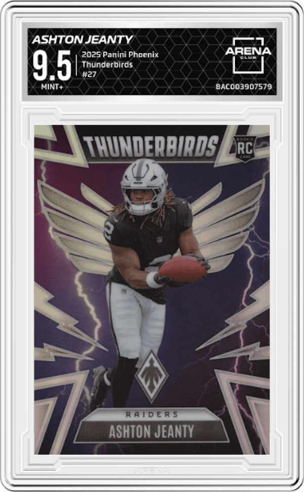 2025 Panini Phoenix Thunderbirds #27 Ashton Jeanty Arena Club 9.5