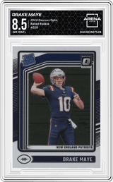 2024 Donruss Optic Rated Rookie #229 Drake Maye Arena Club 8.5