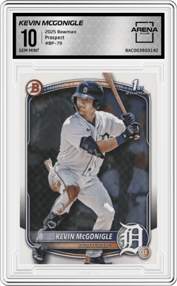 2025 Bowman Prospect #BP-79 Kevin Mcgonigle Arena Club 10