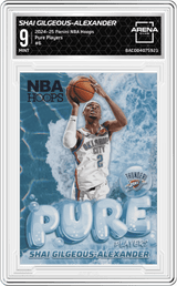 2024-25 Panini NBA Hoops Pure Players #6 Shai Gilgeous-Alexander Arena Club 9