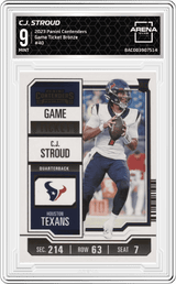 2023 Panini Contenders Game Ticket Bronze #40 C.J. Stroud Arena Club 9