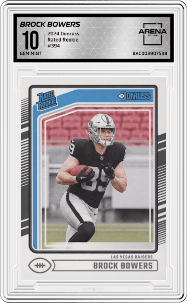 2024 Donruss Rated Rookie #394 Brock Bowers Arena Club 10