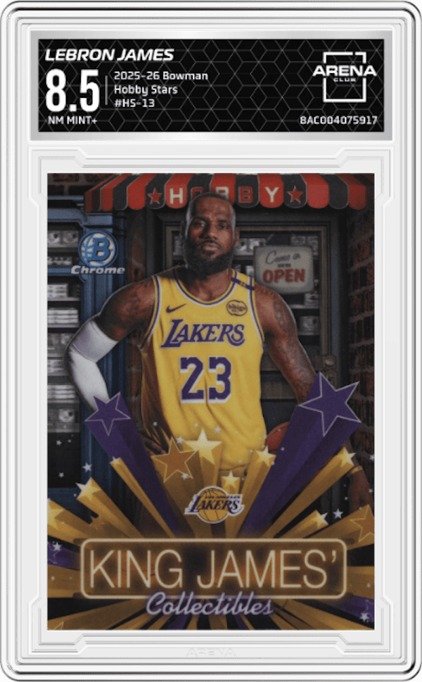2025-26 Bowman Hobby Stars #HS-13 Lebron James Arena Club 8.5